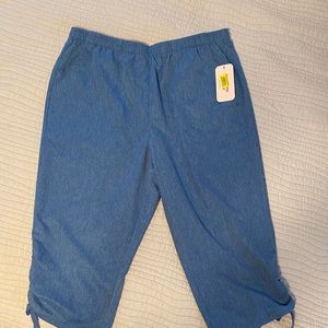 Chambray Capri Pant Size 6P New with Tags